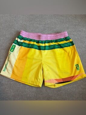 Baseball Lifestyle 101 Pencil Shorts Men’s Small 5” Yellow